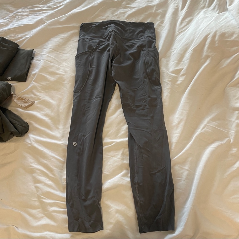 Lululemon size 6 fast and free gray 25”